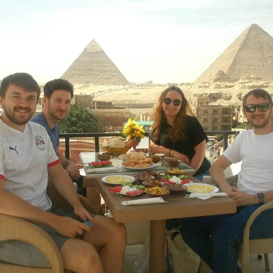 Golden Pyramids View Guest House Kafret el-Gabal Exteriér fotografie